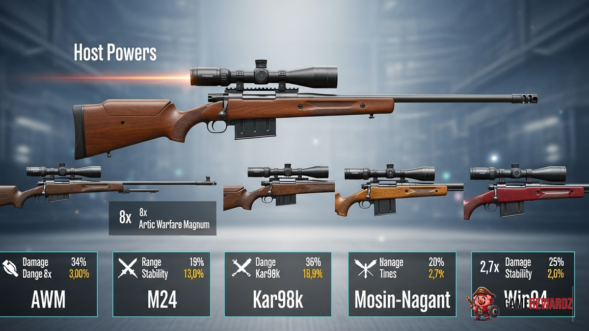 BGMI Most Powerful Sniper Rifles